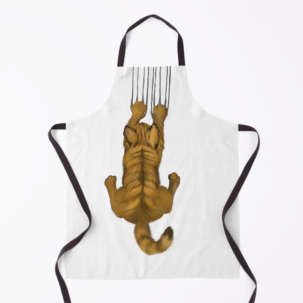 Item preview, Funny Hanging Cat Illustration – Orange Cat “Oops” – Cute Cat Fail Art designed and sold by KBOR.