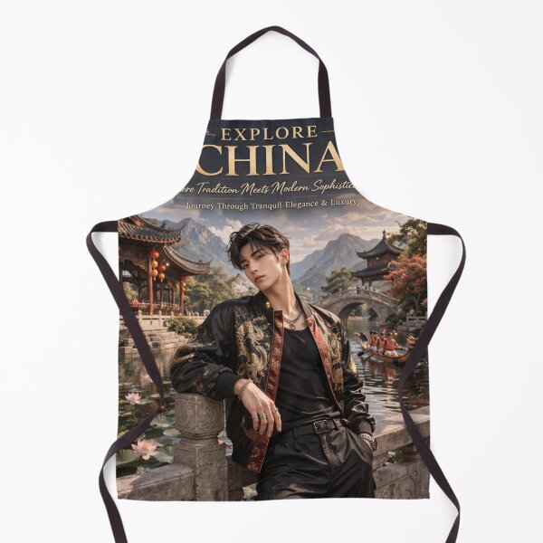 Item preview, Explore China – Where Tradition Meets Modern Sophistication | Luxury China Travel Poster with Cultural Landscape designed and sold by Inkora-Art.