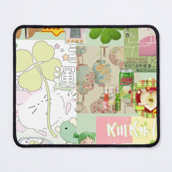 Item preview, Green Japanese Themed Colage - Kawaii Anime designed and sold by nyro collective .