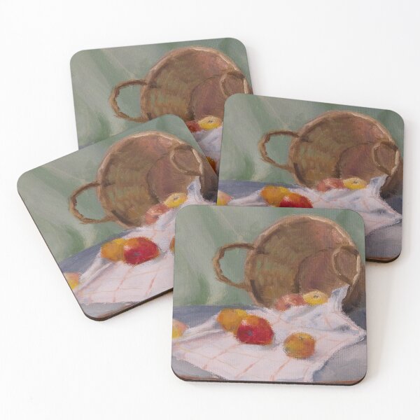Item preview, Apples in Wicker Basket designed and sold by AKI | Art Kode of Imagination.