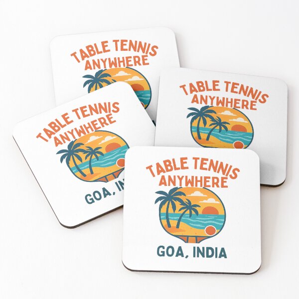 Item preview, Goa India Table Tennis Anywhere Gift – Tropical Beach Sunset Ping Pong T-Shirt designed and sold by OhMyPingCo.