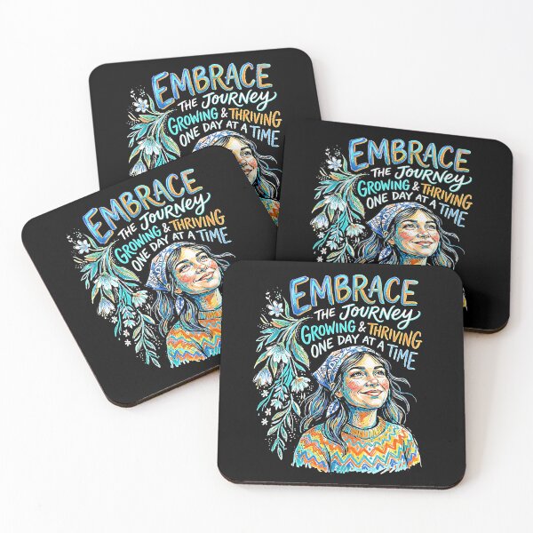Item preview, Embrace The Journey Growing Thriving One Day At A Time Inspirational Girl designed and sold by graphixpolash.