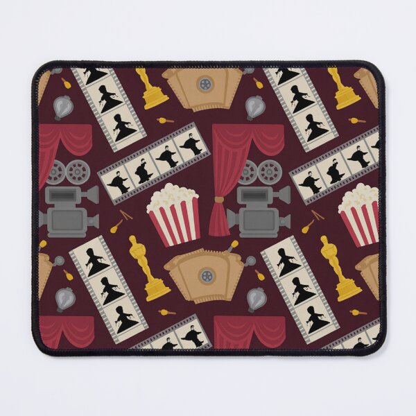 Item preview, Cinema Movie Night Seamless Pattern – Film Reels, Popcorn & Oscars designed and sold by Midnight Veil Designs.