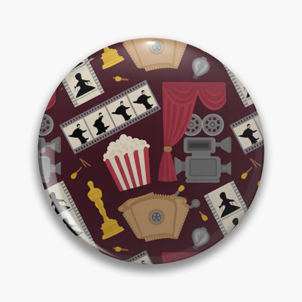 Item preview, Cinema Movie Night Seamless Pattern – Film Reels, Popcorn & Oscars designed and sold by Midnight Veil Designs.