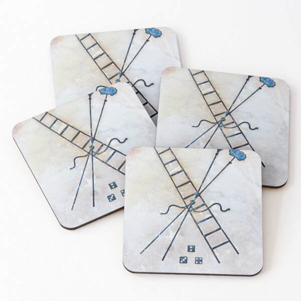 Item preview, Crossed Ladders And Spears With Dice Emblem On Vintage Plaster Wall Art designed and sold by Nmallia.