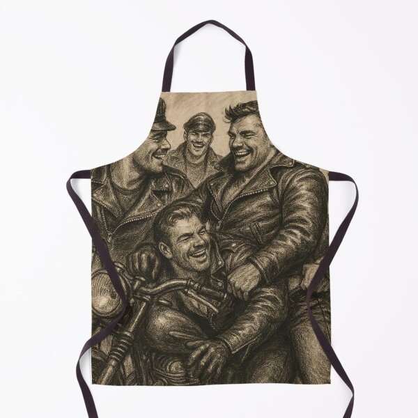 Item preview, Vintage Leather Legends Berlin Bikers Brotherhood Tom of Finland Tribute Graphic Design designed and sold by ItsAKinkThing.