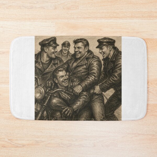 Item preview, Vintage Leather Legends Berlin Bikers Brotherhood Tom of Finland Tribute Graphic Design designed and sold by ItsAKinkThing.
