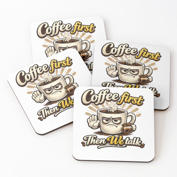 Item preview, Coffee First Then we Talk  designed and sold by MoolokaiApperal.