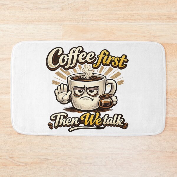 Item preview, Coffee First Then we Talk  designed and sold by MoolokaiApperal.