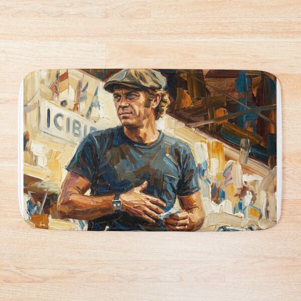 Item preview, The King of Cool: Vintage Motorcycle Impressionist Painting designed and sold by Art's Diner.