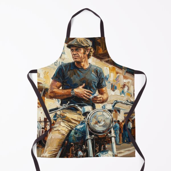 Item preview, The King of Cool: Vintage Motorcycle Impressionist Painting designed and sold by Art's Diner.