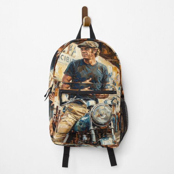 Item preview, The King of Cool: Vintage Motorcycle Impressionist Painting designed and sold by Art's Diner.
