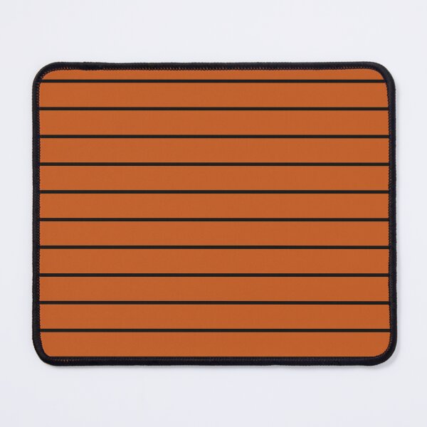 Item preview, Burnt Orange And Black horizontal Pinstripes Pattern designed and sold by pattern-archive.