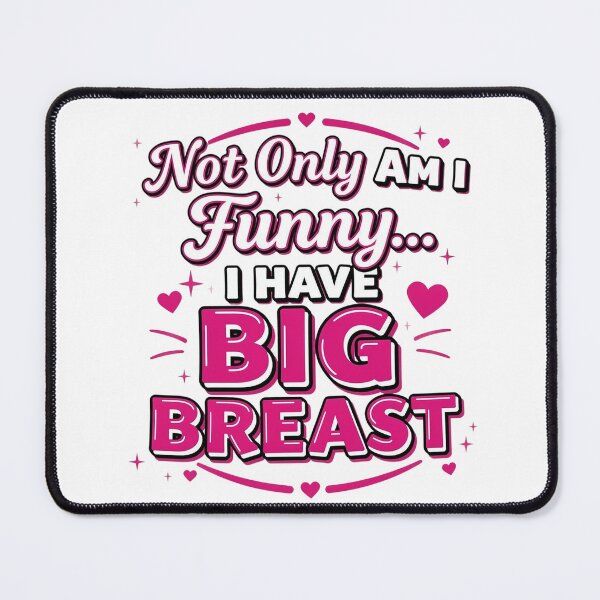Item preview, Humorous Graphic Tee: Not Only Am I Funny, Have Big Breasts – Premium Unisex T-Shirt designed and sold by MoolokaiApperal.
