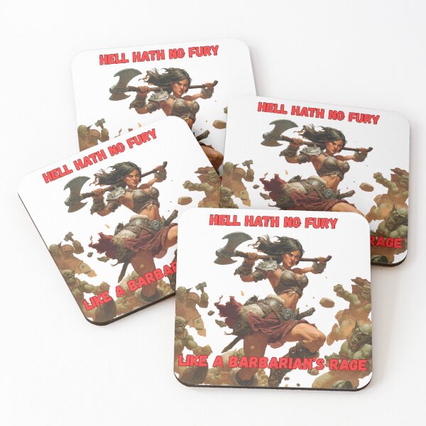 Item preview, Hell Hath No Fury Like a Barbarian's Rage designed and sold by Mission Ready.