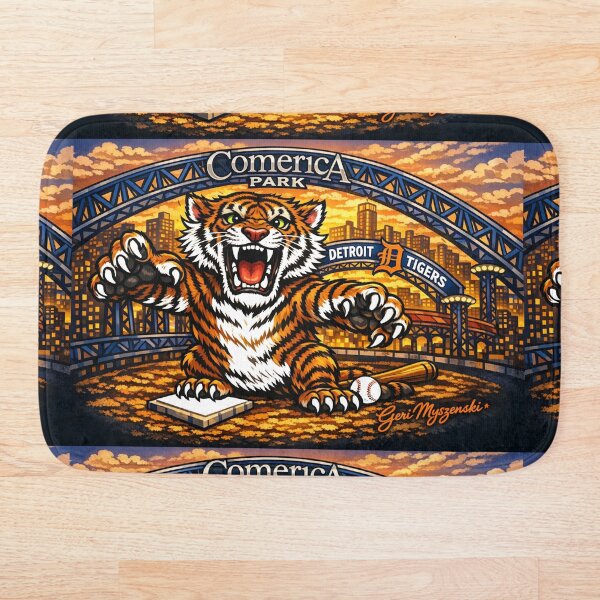 Artikelvorschau, Eröffnungstag der Detroit Tigers im Comerica Park entworfen und verkauft von The Art Queen Of Michigan .