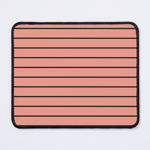 Item preview, Coral And Black horizontal Pinstripes Pattern designed and sold by pattern-archive.