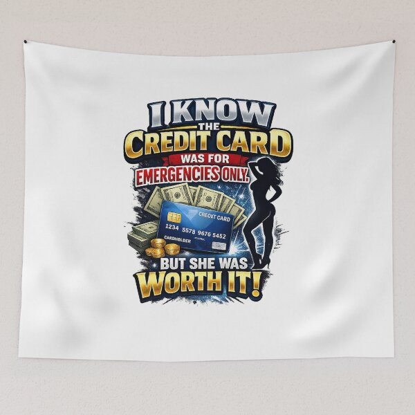 Item preview, Premium Unisex Graphic Tee: Funny Credit Card Humor Shirt designed and sold by MoolokaiApperal.