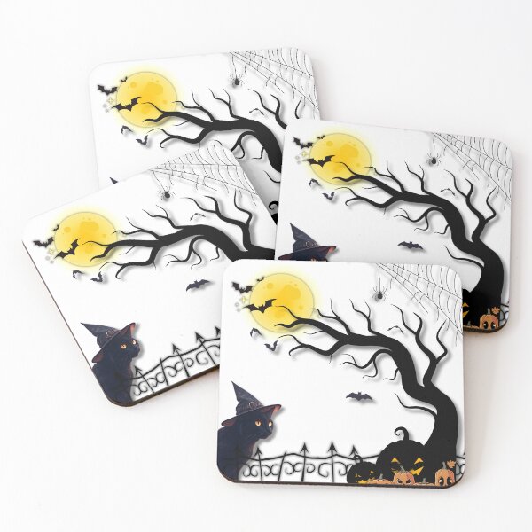 Item preview, Black Cat Halloween Night designed and sold by Angellacelin.