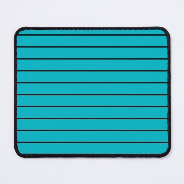 Item preview, Cyan And Black horizontal Pinstripes Pattern designed and sold by pattern-archive.