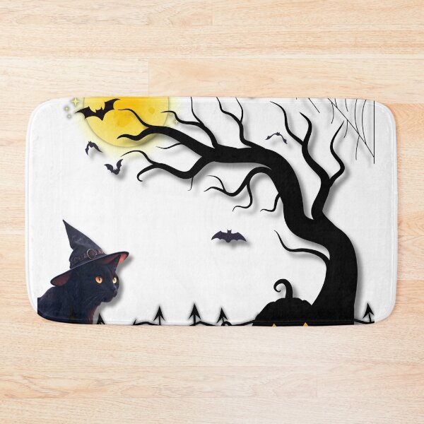 Item preview, Black Cat Halloween Night designed and sold by Angellacelin.