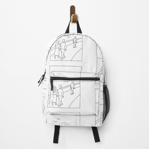 Item preview, Corniche Sunset Walk – Minimalist Monochrome Travel Design designed and sold by mbmstores.