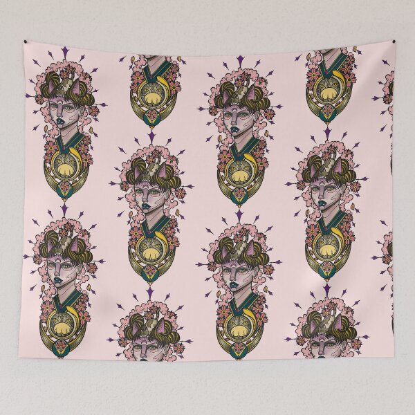 Item preview, Mystic Feminine Guardian Neo Traditional Art designed and sold by GuettoUnderClothing.