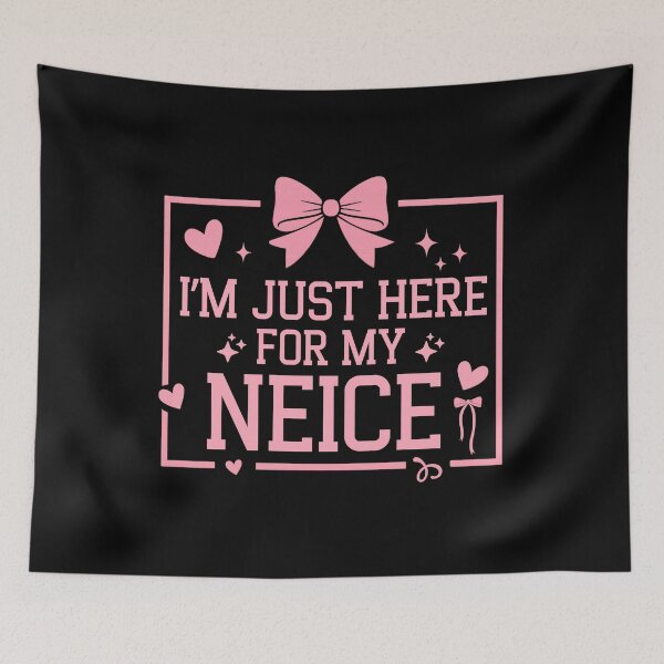 Item preview, I'm Just Here For My Niece Shirt, Proud Aunt Gift, Auntie Life, Niece Love, Family Event Humor, Trendy Women's designed and sold by THREE LITTLE BEANS.