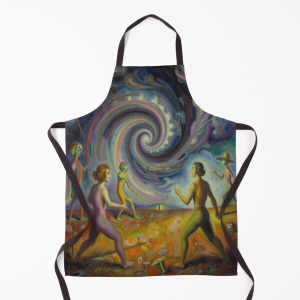Item preview, Surreal Dreamscape with Vivid Figures and Cosmic Spiral Motion designed and sold by FotoworldEdel.