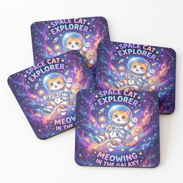 Item preview, Cute Space Cat Astronaut Galaxy Design designed and sold by Orbit Design Co..