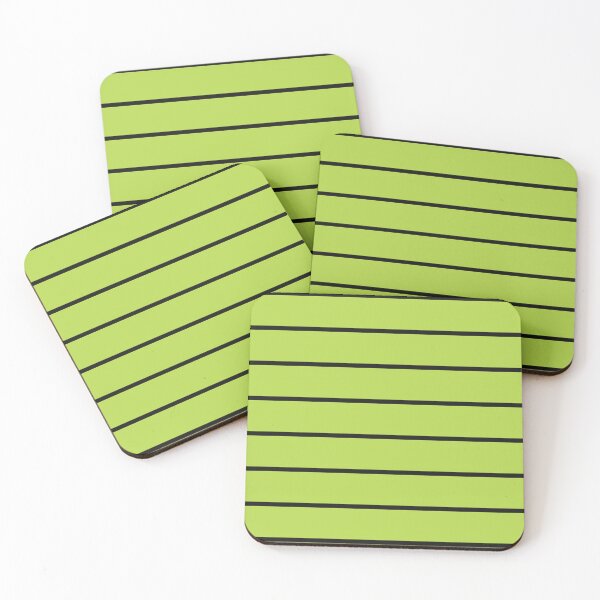 Item preview, Lime And Black horizontal Pinstripes Pattern designed and sold by pattern-archive.