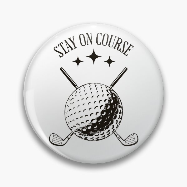Artikelvorschau, Stay on Course Minimal Golf Vintage Design entworfen und verkauft von ChipchaOddities.