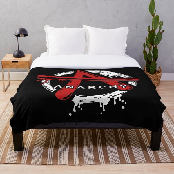 Item preview, Red, bleeding anarchy symbol with lettering designed and sold by Ruhrpott-Style.