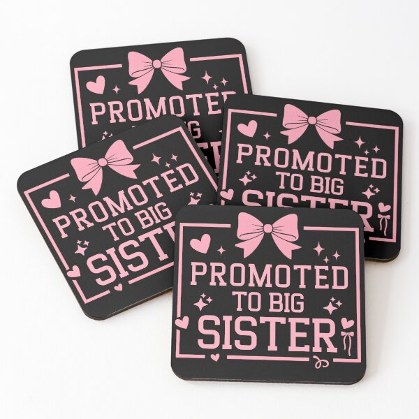 Item preview, Promoted to Big Sister Cute Bow Sibling Announcement  designed and sold by THREE LITTLE BEANS.