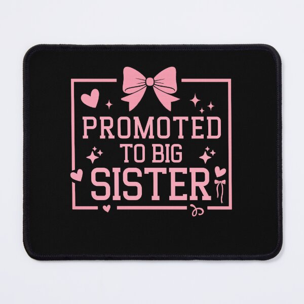 Item preview, Promoted to Big Sister Cute Bow Sibling Announcement designed and sold by THREE LITTLE BEANS.