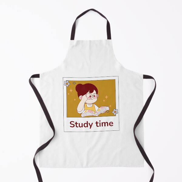 Item preview, Study Time - Cute Kawaii Girl Reading Vintage Frame Art designed and sold by Rehnair.