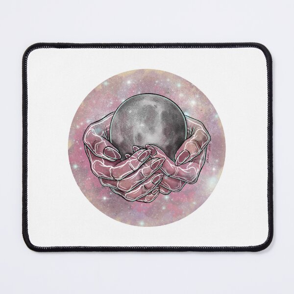 Item preview, Moon in Skeletal Hands Illustration (V2) designed and sold by Studio Hromi LLC.