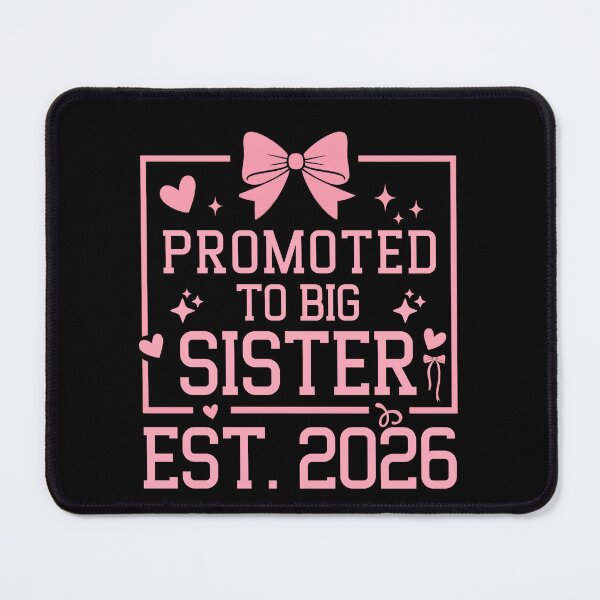 Item preview, Promoted to Big Sister 2026 Cute Bow Sibling Announcement designed and sold by THREE LITTLE BEANS.