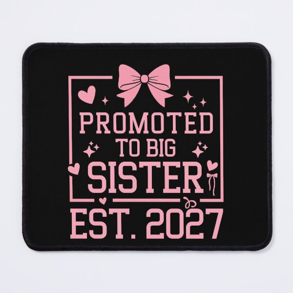 Item preview, Promoted to Big Sister 2027 Cute Bow Sibling Announcement  designed and sold by THREE LITTLE BEANS.