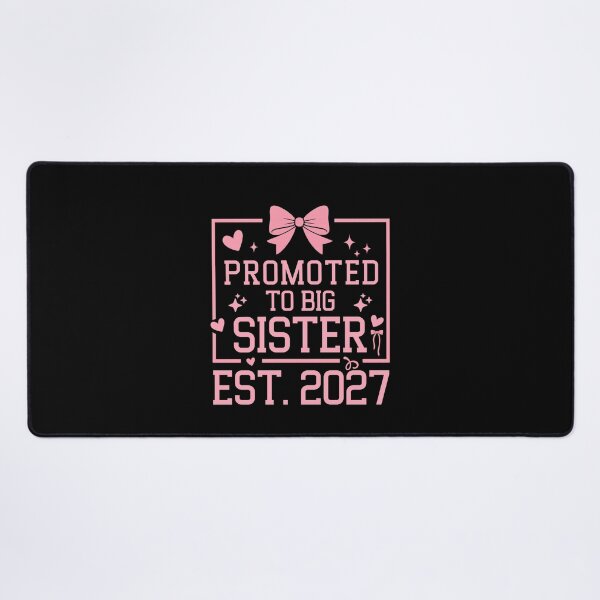 Item preview, Promoted to Big Sister 2027 Cute Bow Sibling Announcement designed and sold by THREE LITTLE BEANS.