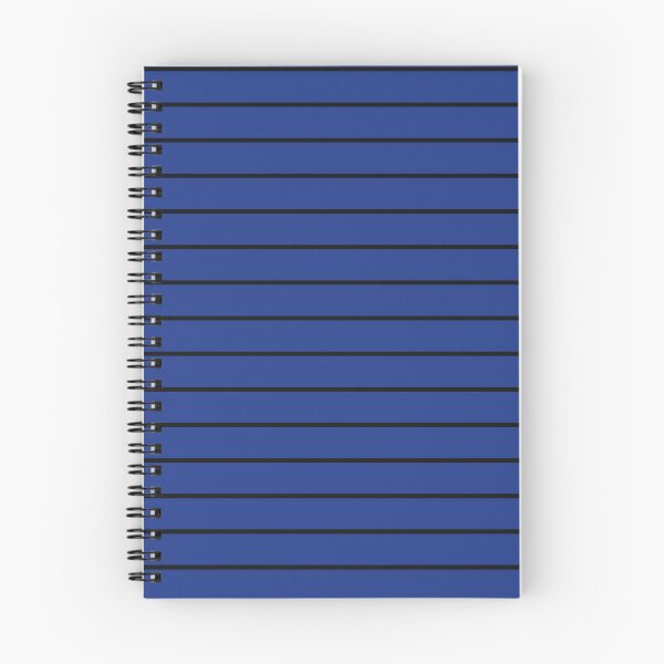 Item preview, Royal Blue And Black horizontal Pinstripes Pattern designed and sold by pattern-archive.