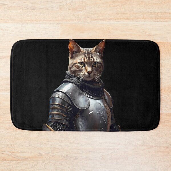 Item preview, Medieval Warrior Cat Fantasy Art designed and sold by Quotable Gear.