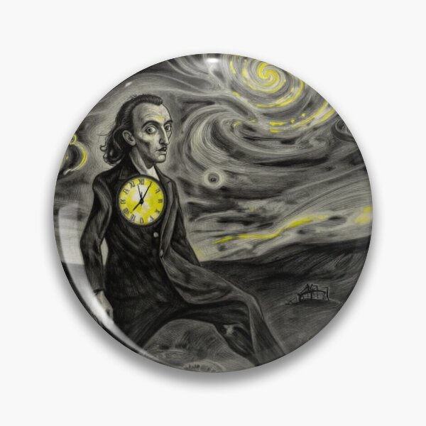 Item preview, Surreal Timekeeper Dreamscape with Cosmic Spirals and Symbolic Night Sky designed and sold by FotoworldEdel.