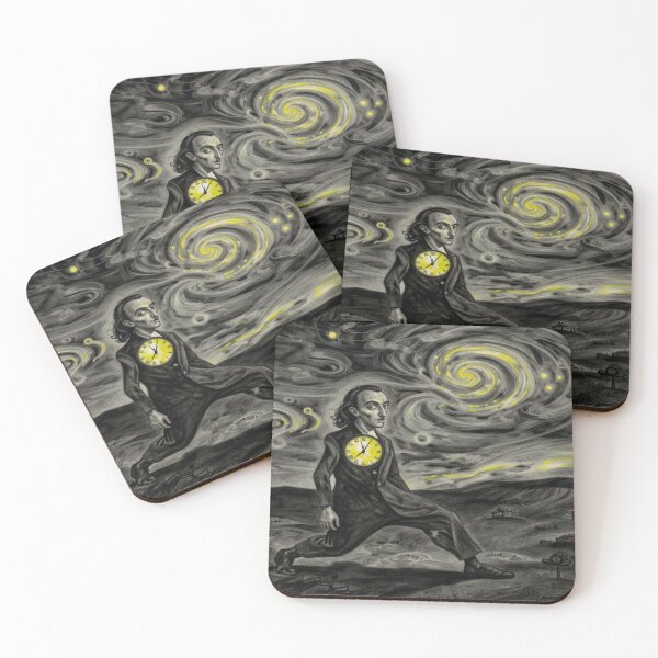 Item preview, Surreal Timekeeper Dreamscape with Cosmic Spirals and Symbolic Night Sky designed and sold by FotoworldEdel.