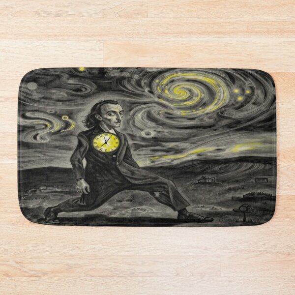 Item preview, Surreal Timekeeper Dreamscape with Cosmic Spirals and Symbolic Night Sky designed and sold by FotoworldEdel.