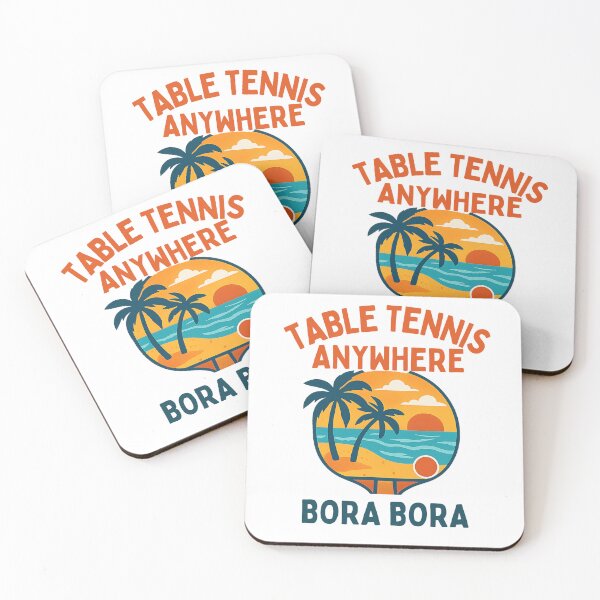 Item preview, Bora Bora Table Tennis Anywhere – Sunset Ping Pong Player T-Shirt designed and sold by OhMyPingCo.