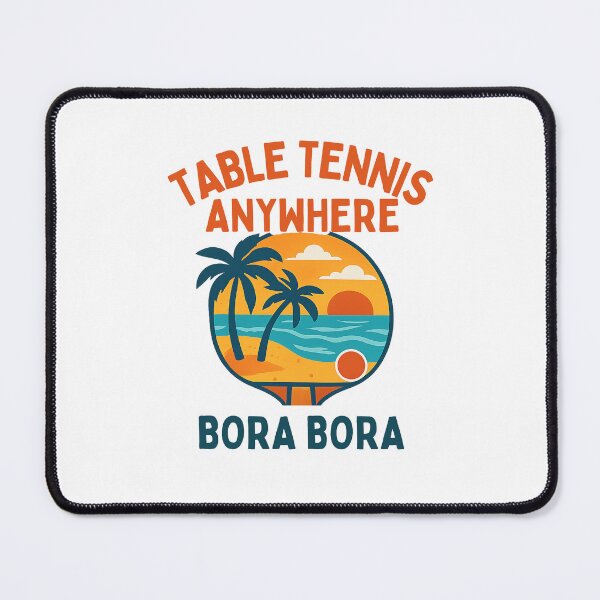 Item preview, Bora Bora Table Tennis Anywhere – Sunset Ping Pong Player T-Shirt designed and sold by OhMyPingCo.