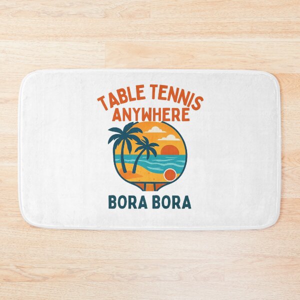 Item preview, Bora Bora Table Tennis Anywhere – Sunset Ping Pong Player T-Shirt designed and sold by OhMyPingCo.
