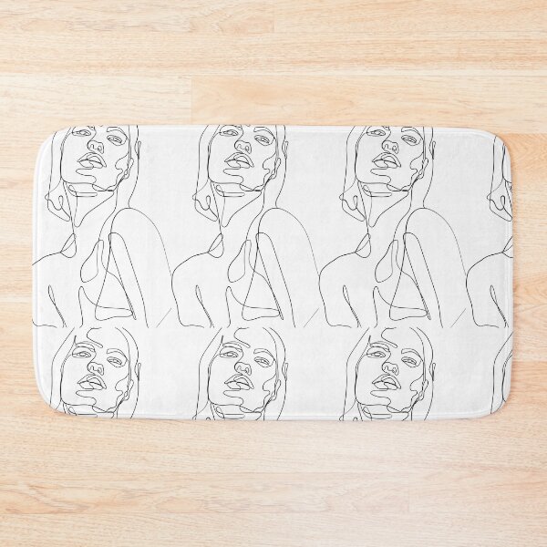 Item preview, Minimalist Continuous Line Drawing Female Portrait designed and sold by meri3465.
