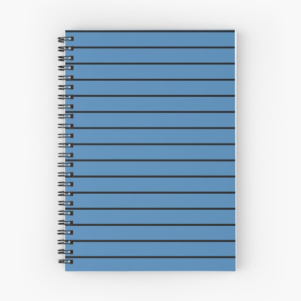 Item preview, Steel Blue And Black horizontal Pinstripes Pattern designed and sold by pattern-archive.